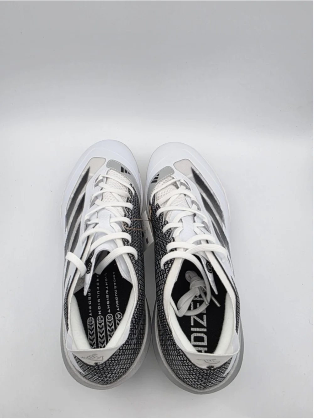 Adidas Adizero Impact TPU Men's Size 10 White Black Baseball Cleats IH4730